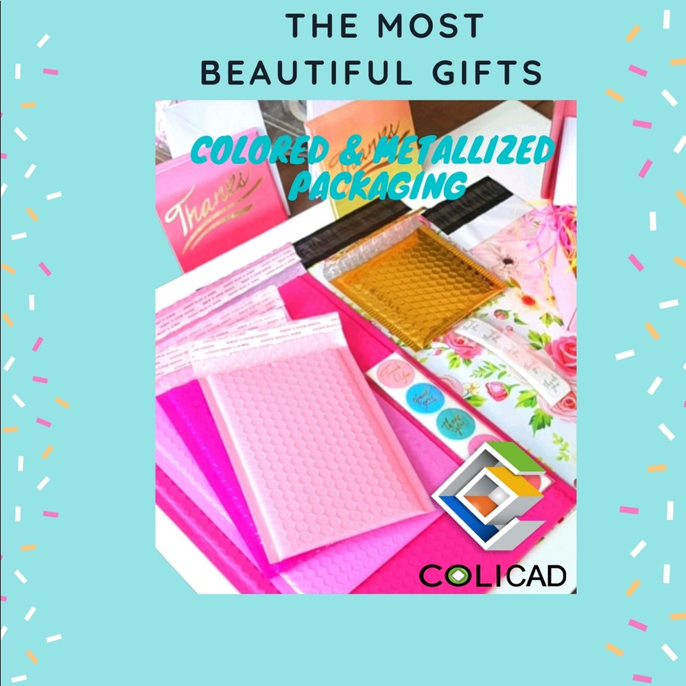 Colicad Shipping Supplies Poly Mailers Bubble Mailers Enveloppes d'expédition